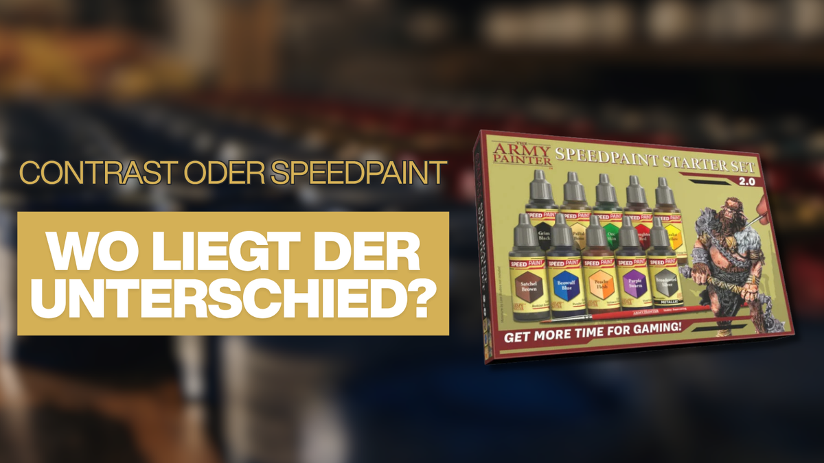 Citadel Contrast und Army Painter Speedpaint im Vergleich auf Miniaturen