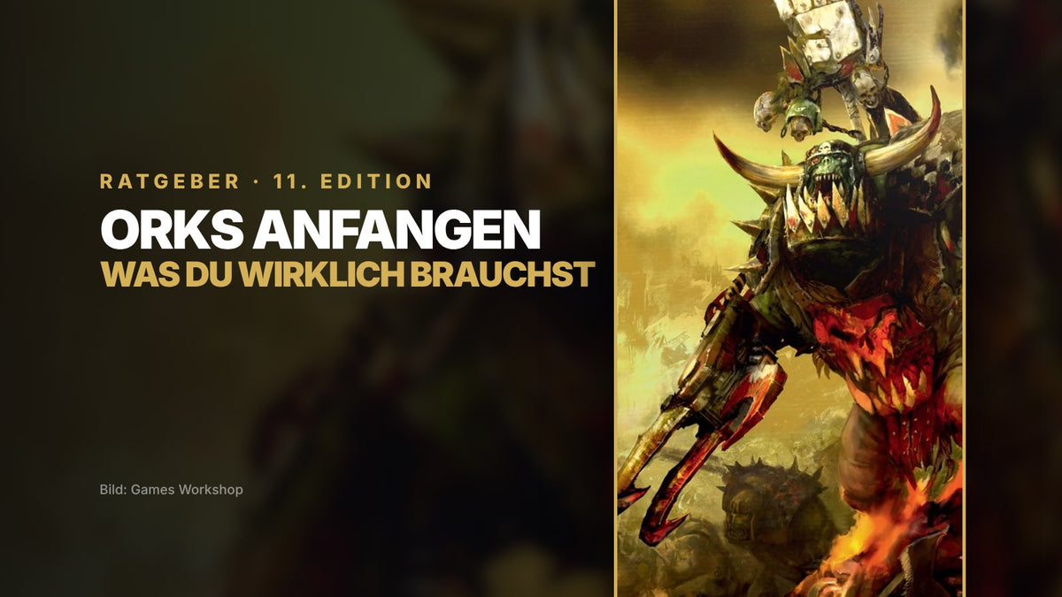 Artwork vom Codex Orks mit einem Ork-Boss