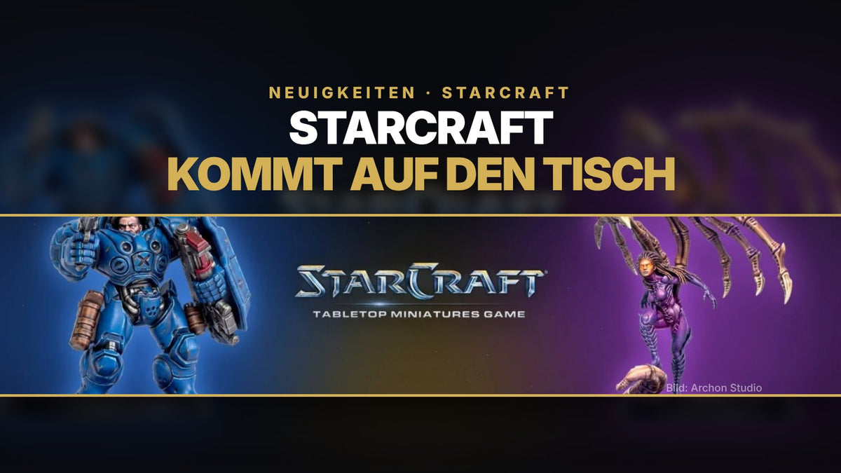Bemalte StarCraft-Miniaturen Terraner-Marine und Kerrigan