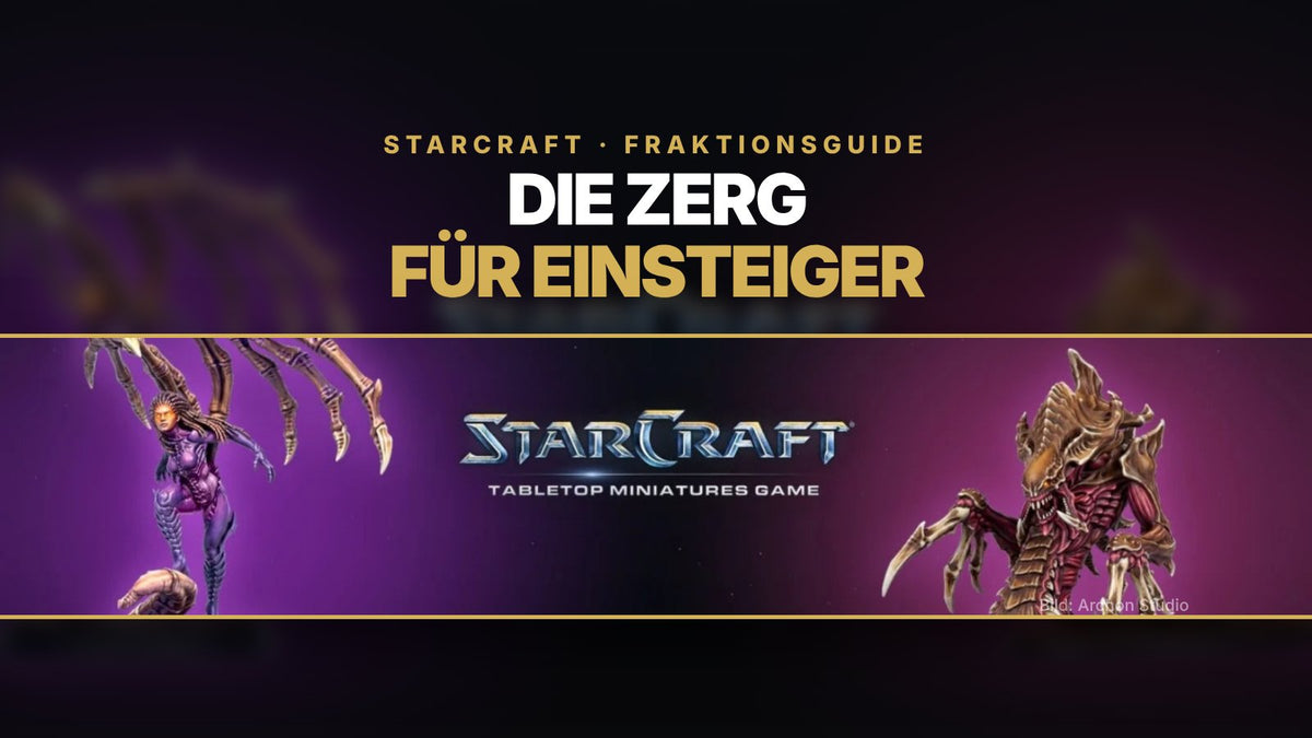 Bemalte Zerg-Miniaturen Kerrigan und Hydralisk aus StarCraft