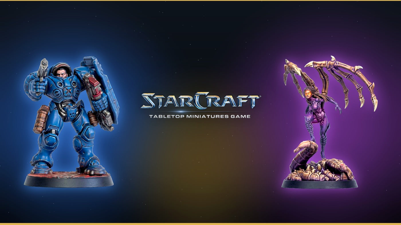 StarCraft: The Miniatures Game — Terraner-Marine und Zerg-Kerrigan von Archon Studio