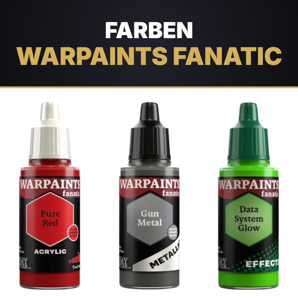 Warpaints Fanatic: Pure Red, Gun Metal, Data System Glow