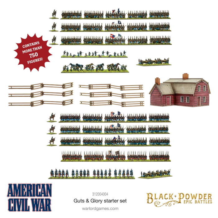 Epic Battles - Black Powder - American Civil War - Guts & Glory Starter Set