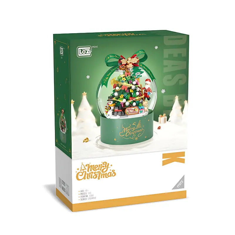 LOZ 1304 Weihnachtsbaum Weihnachtskugel Klemmbaustein-Modell, Verpackung