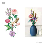 LOZ 1657 Blumenstrauß Ägäis Klemmbaustein-Modell, Detailansicht der Blüten