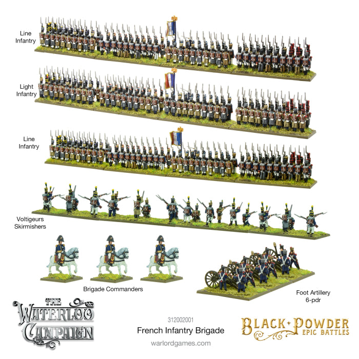 Epic Battles - Black Powder: Waterloo - French Infantry Brigade – Bild 3