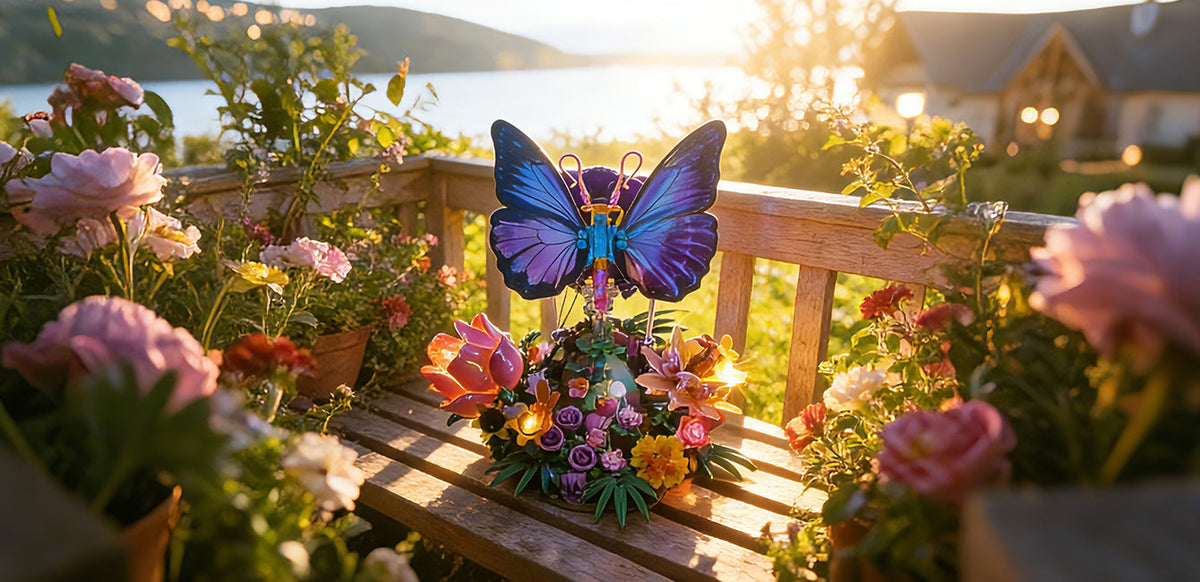 JMBricklayer 10002 Butterfly Effect Klemmbaustein-Modell, Ansicht ohne Beleuchtung