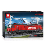 Reobrix 66019 Vectron Klemmbaustein-Modell, Detailaufnahme des Fahrwerks