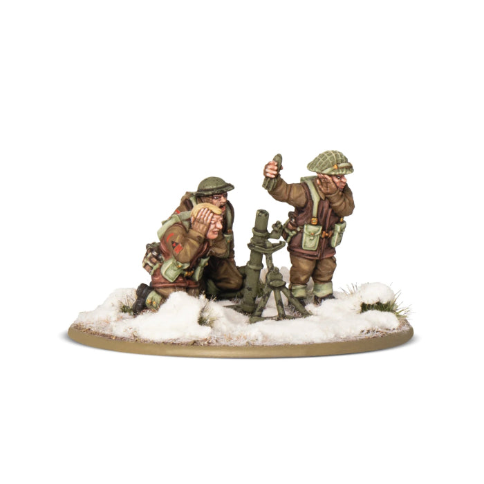 Bolt Action - British & Canadian Infantry (Winter) Medium Mortar Team