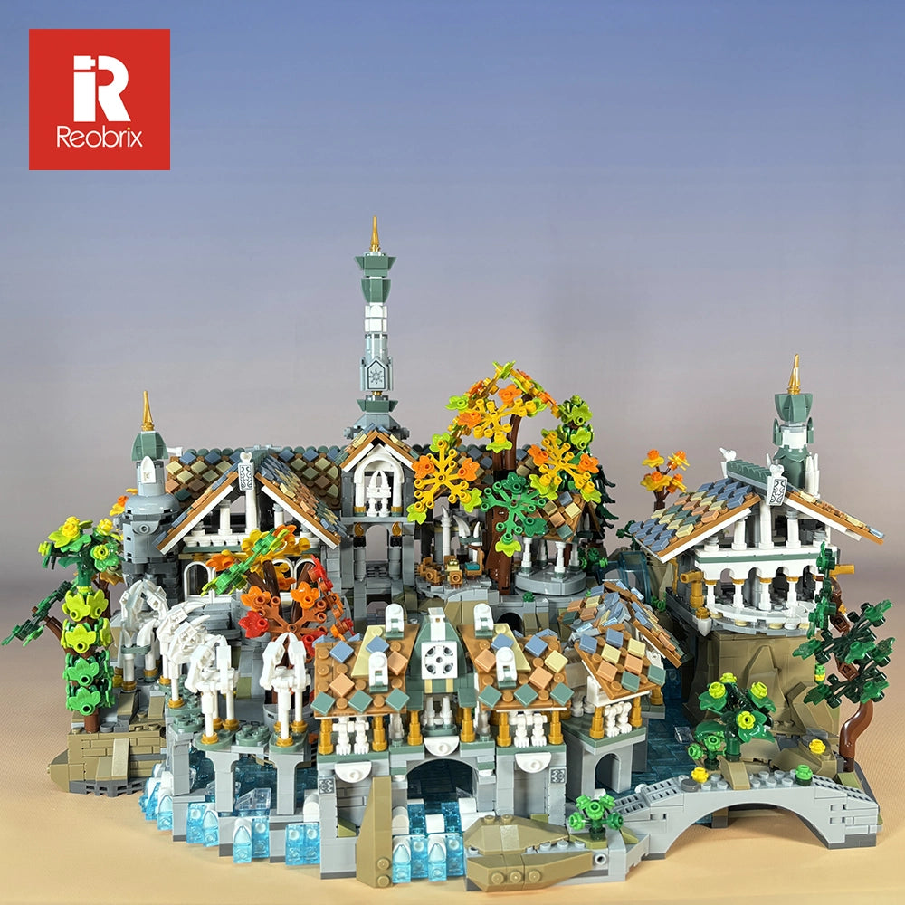 Reobrix 55015 Duskvale Sanctum Klemmbaustein-Modell, Seitenansicht