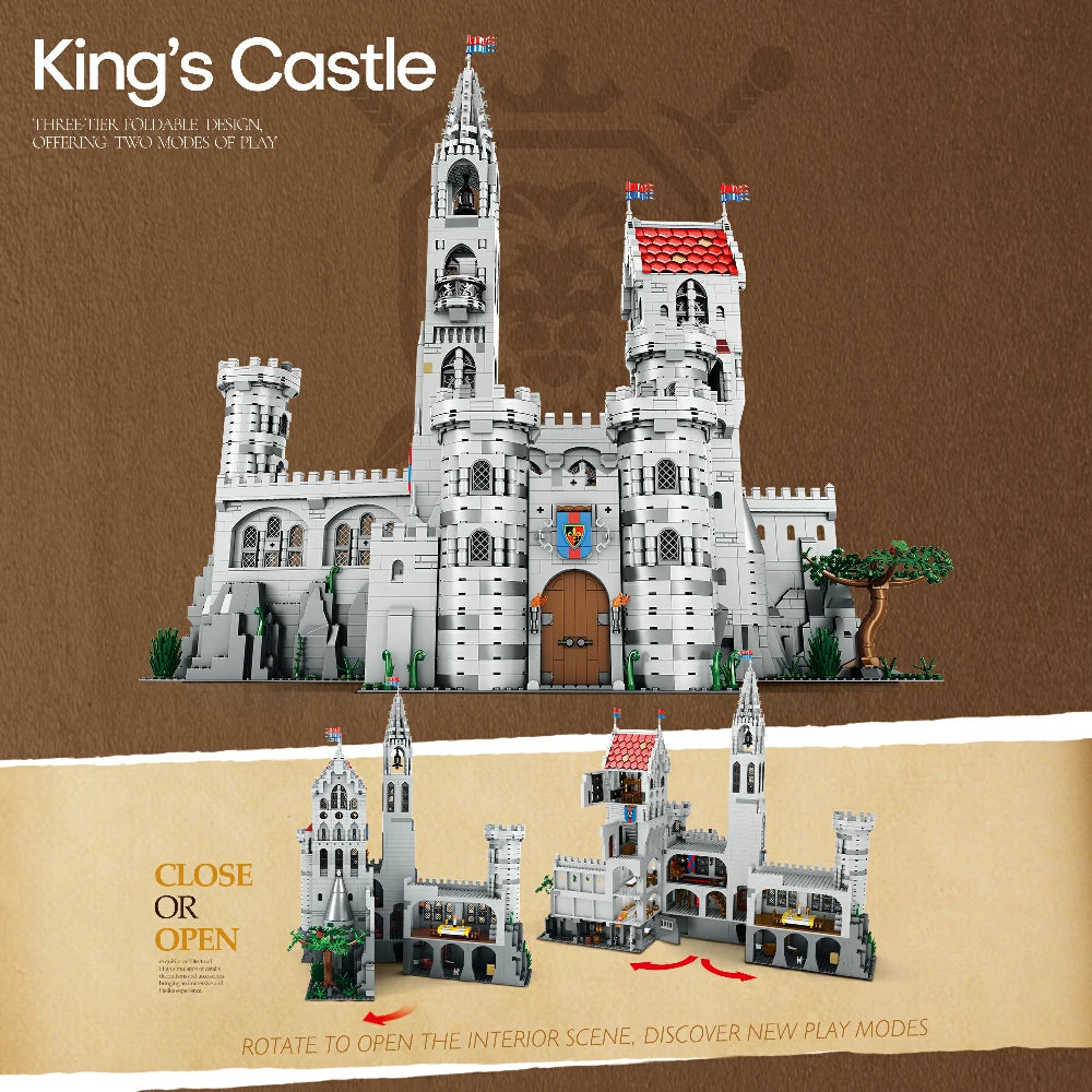 Reobrix 55016 King's Castle Klemmbaustein-Modell, Gesamtansicht der Burg