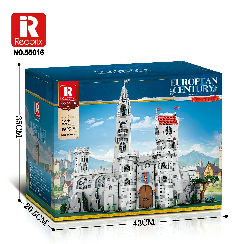 Reobrix 55016 King's Castle Klemmbaustein-Modell, Ansicht des kompletten Sets