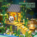 JIE STAR 59093 Bambushütte Klemmbaustein-Modell, weitere Detailansicht