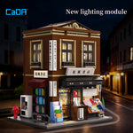 CaDA C66020W Japanische Buchhandlung Klemmbaustein-Modell, Detailaufnahme