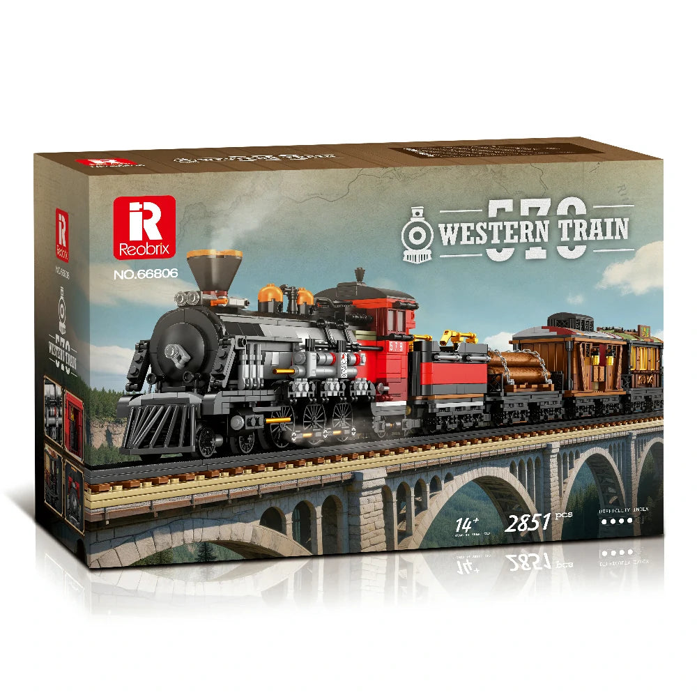 Reobrix 66806 Western-Zug Klemmbaustein-Modell, Detailaufnahme