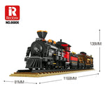 Reobrix 66806 Western-Zug Klemmbaustein-Modell, Ansicht des kompletten Sets