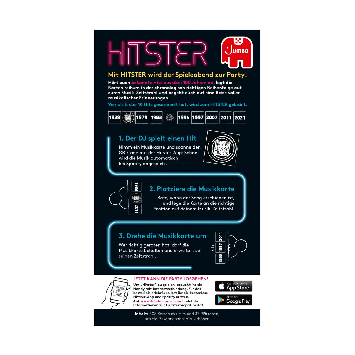 Hitster Basisspiel Empfohlen Spiel des Jahres 2023 – Bild 4