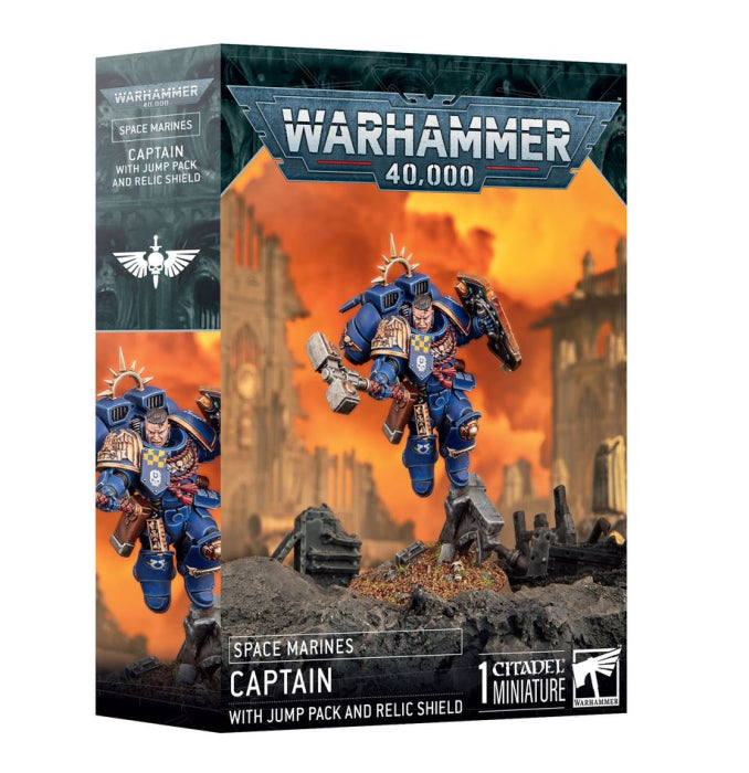 Warhammer®-40.000 - Space Marines: Captain with Jump Pack and Relic Shield