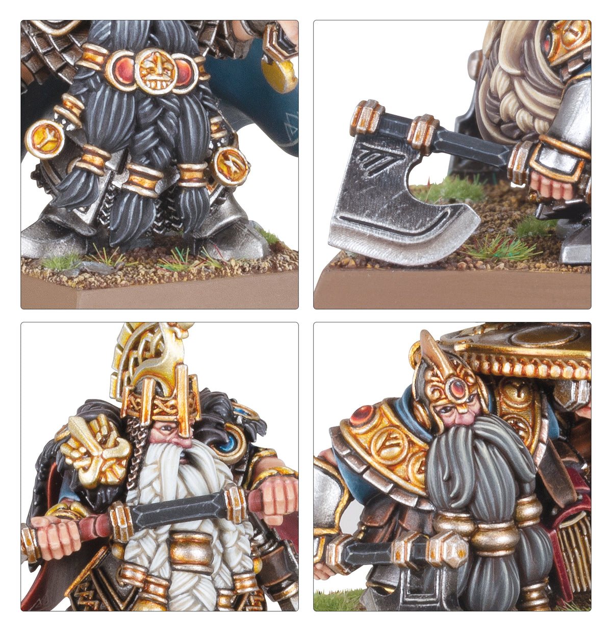Warhammer: The Old World Dwarf Lords with Shieldbearers, Bild 3
