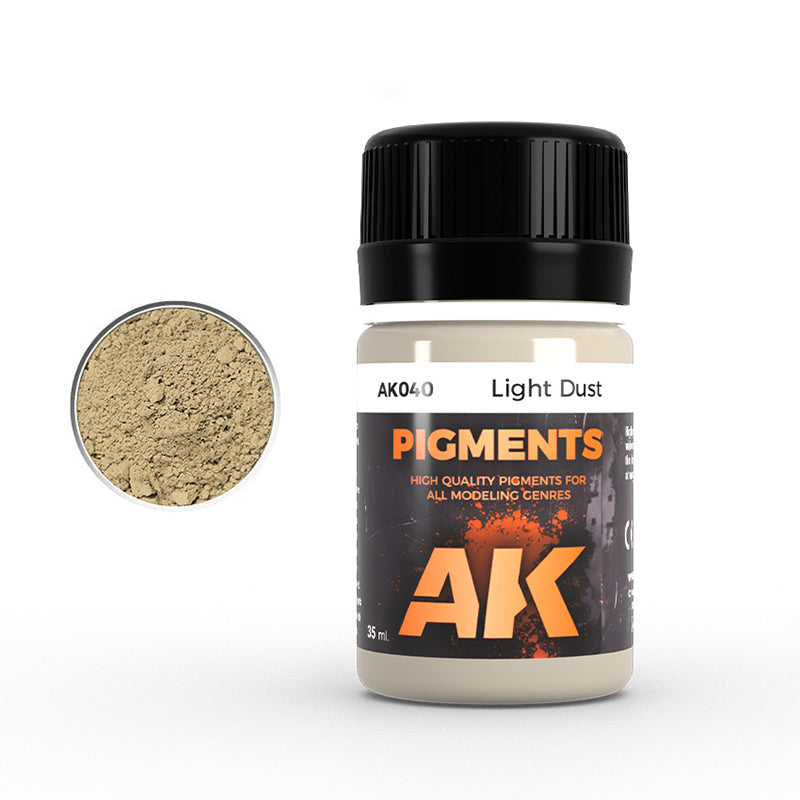 AK Interactive Pigment Light Dust (AK040), Weathering-Pigment, 35 ml