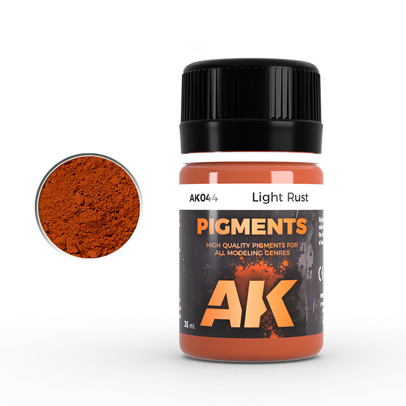 AK Interactive Pigment Light Rust (AK044), Weathering-Pigment, 35 ml