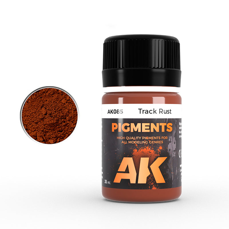 AK Interactive Pigment Track Rust (AK085), Weathering-Pigment, 35 ml