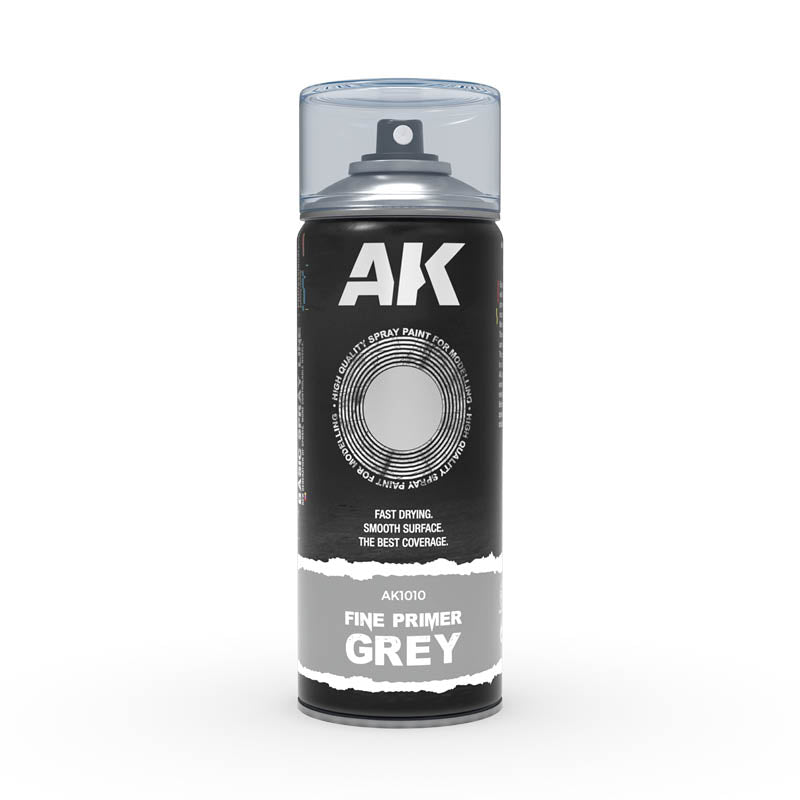 AK Interactive Spray Fine Primer Grey (AK1010), Spraydose, 400 ml