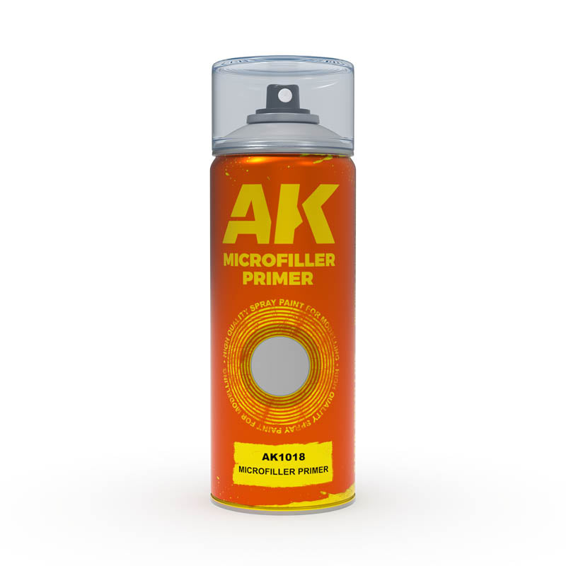 AK Interactive Spray Microfiller Primer (AK1018), Spraydose, 150 ml