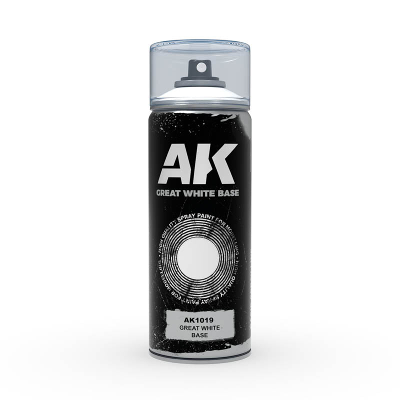 AK Interactive Spray Great White Base (AK1019), Spraydose, 150 ml