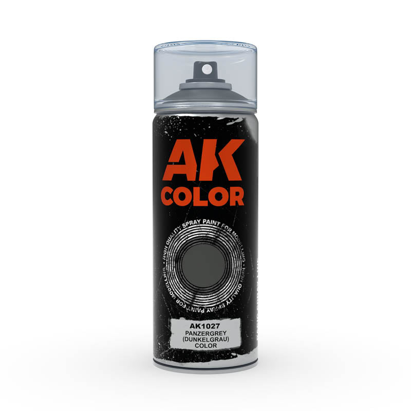 AK Interactive Spray Panzergrey Dark Grey (AK1027), Spraydose, 150 ml
