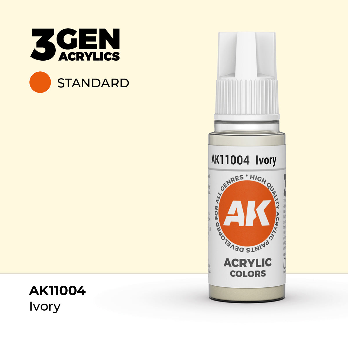 AK Interactive 3G Acrylic Ivory (AK11004), 17 ml, Acrylfarbe