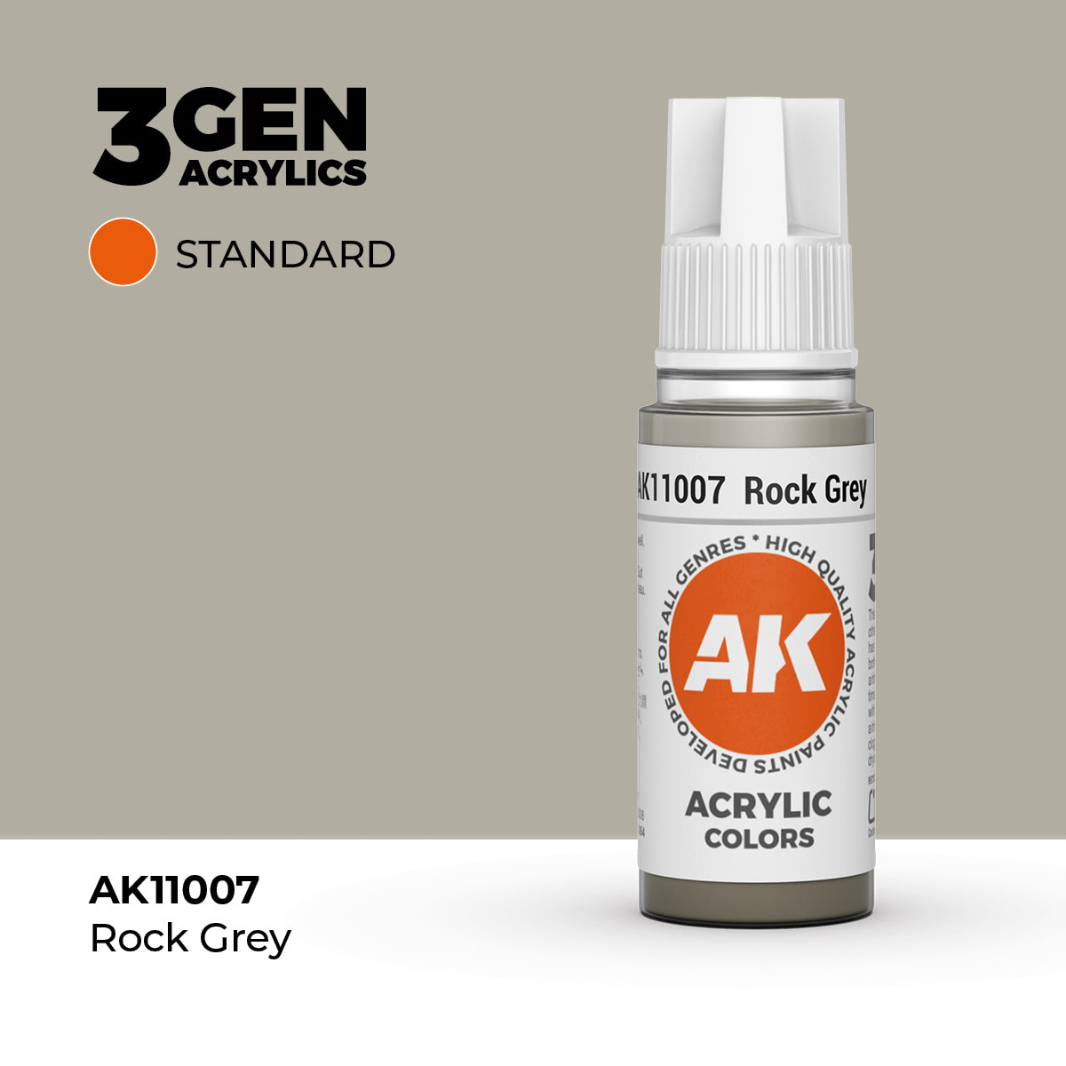 AK Interactive 3G Acrylic Rock Grey (AK11007), 17 ml, Acrylfarbe