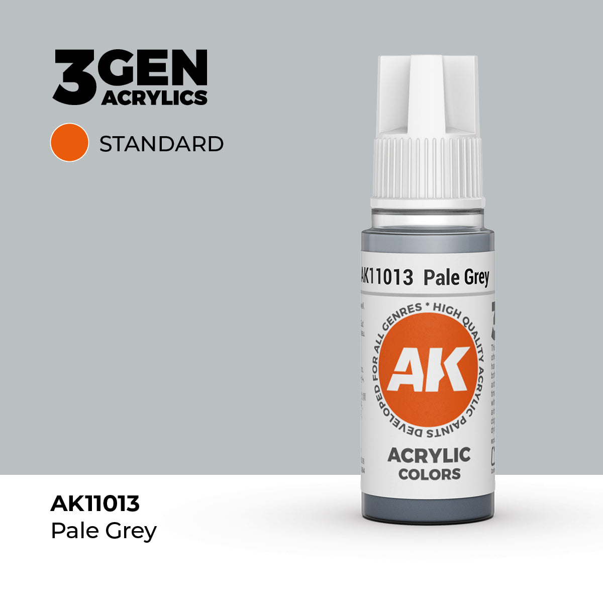AK Interactive 3G Acrylic Pale Grey (AK11013), 17 ml, Acrylfarbe