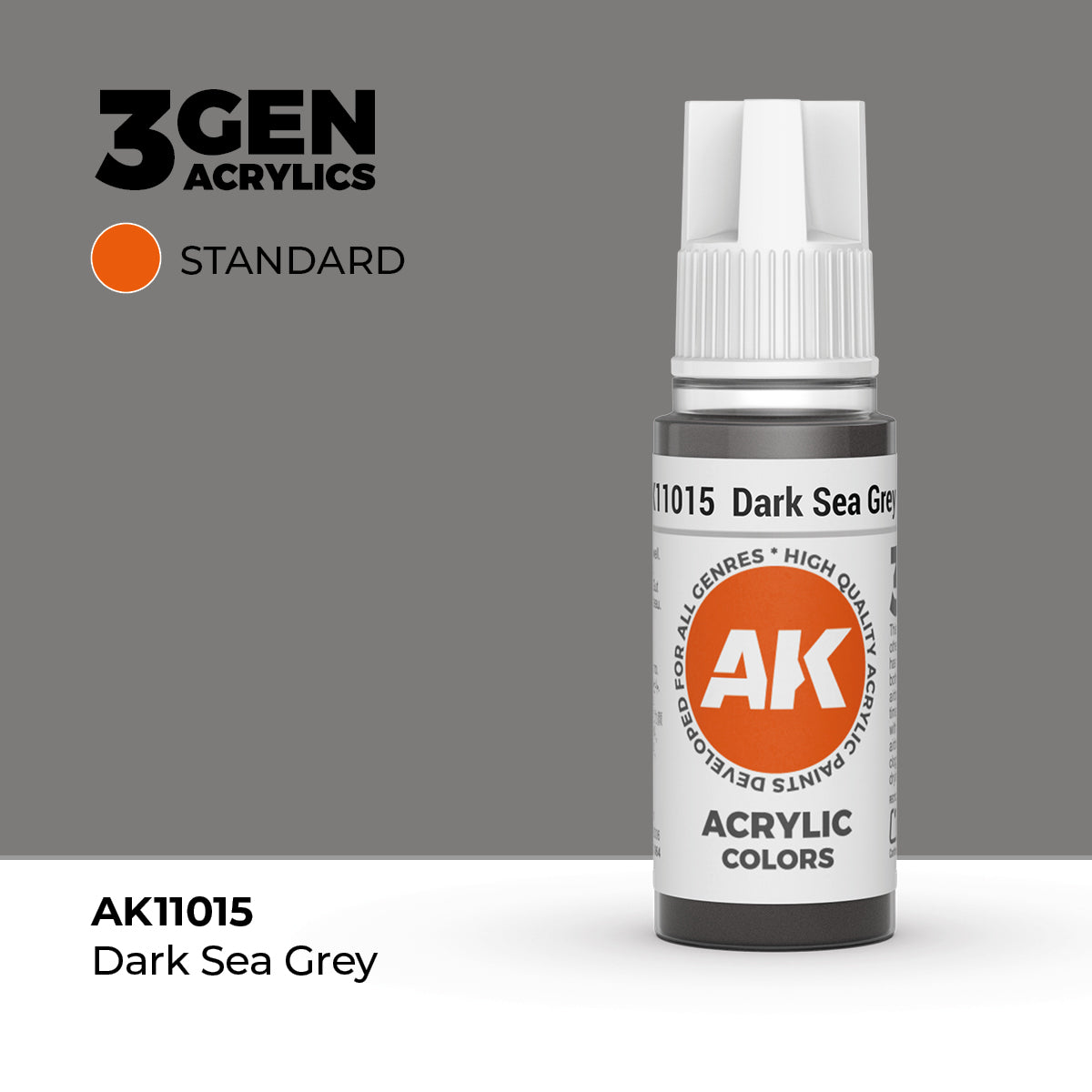 AK Interactive 3G Acrylic Dark Sea Grey (AK11015), 17 ml, Acrylfarbe