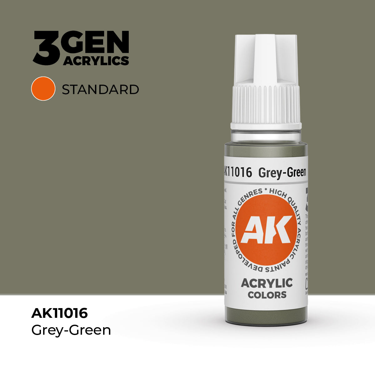 AK Interactive 3G Acrylic Grey-Green (AK11016), 17 ml, Acrylfarbe