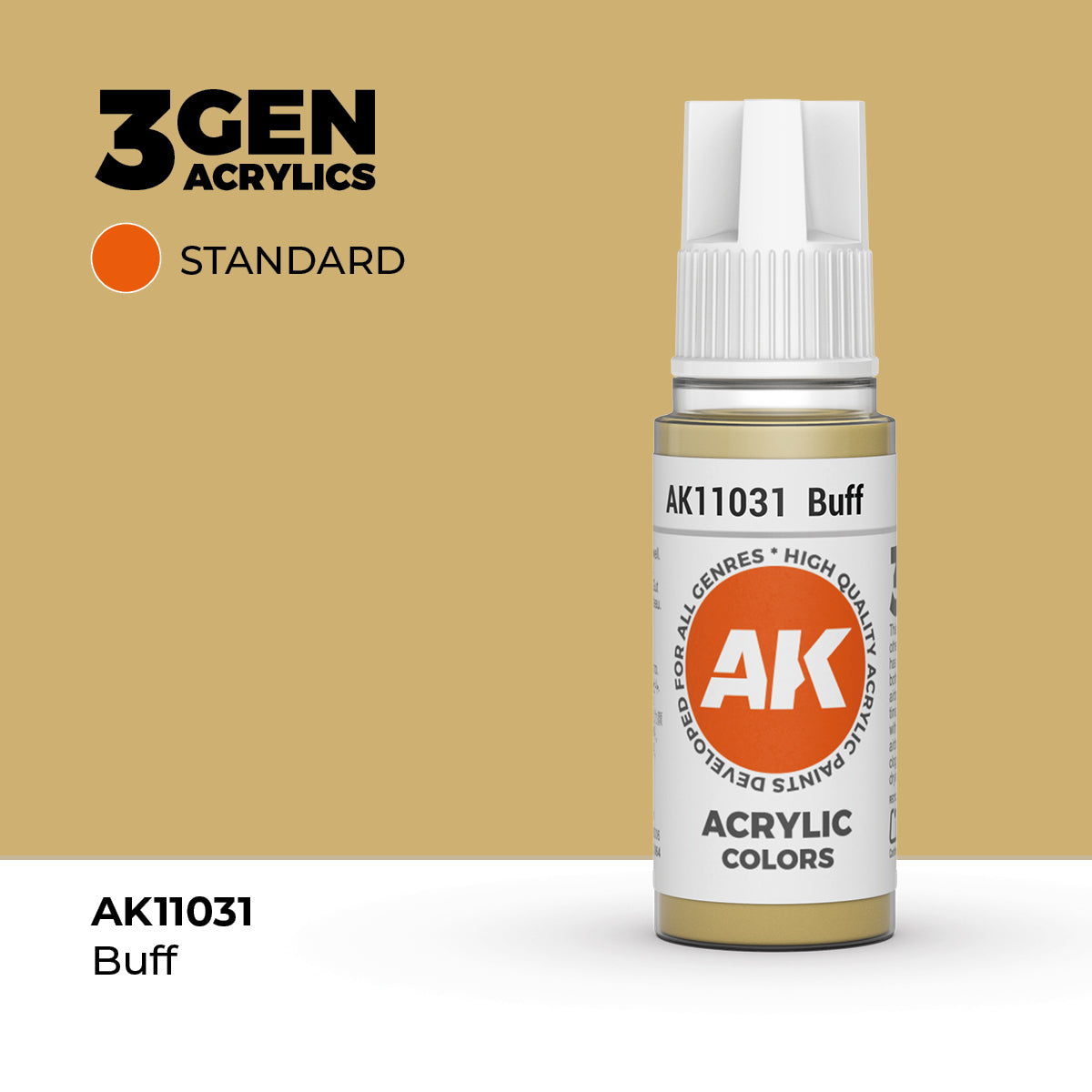 AK Interactive 3G Acrylic Buff (AK11031), 17 ml, Acrylfarbe