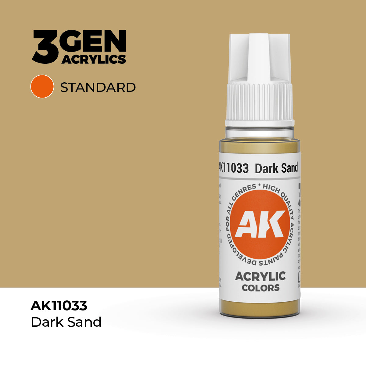 AK Interactive 3G Acrylic Dark Sand (AK11033), 17 ml, Acrylfarbe