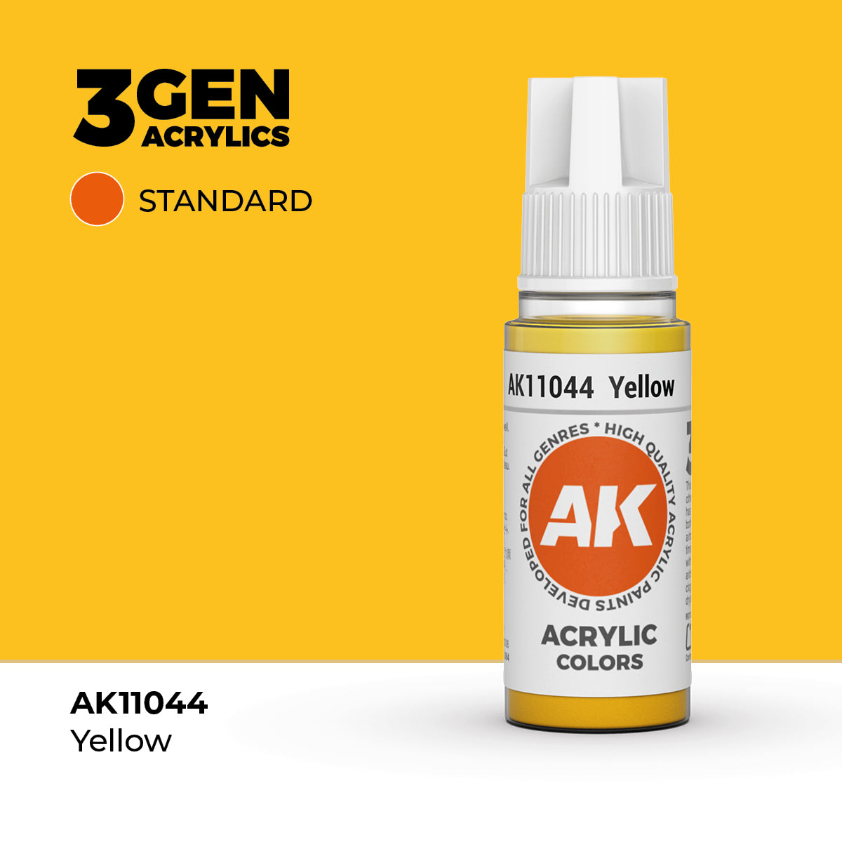 AK Interactive 3G Acrylic Yellow (AK11044), 17 ml, Acrylfarbe