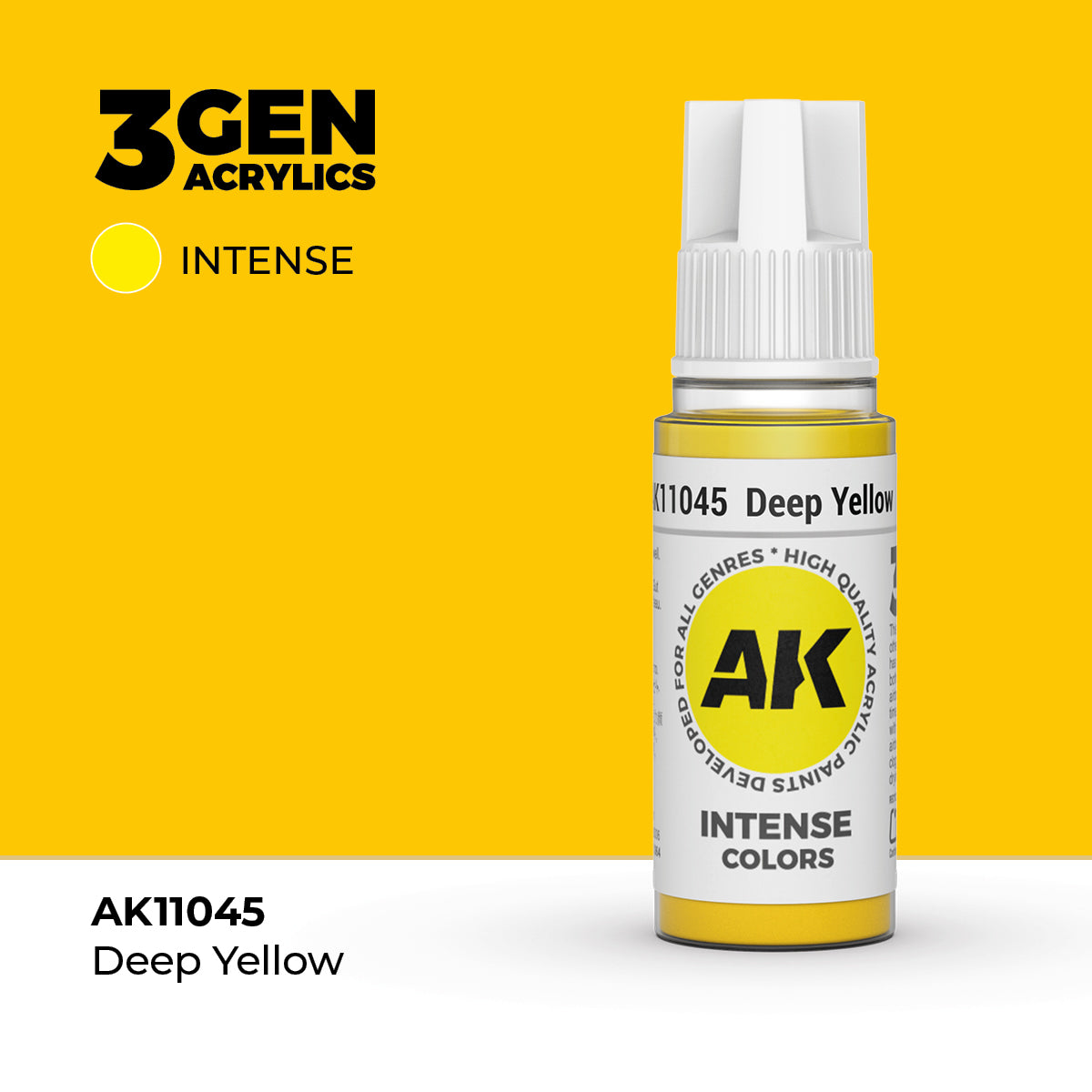 AK Interactive 3G Acrylic Deep Yellow (AK11045), 17 ml, Acrylfarbe