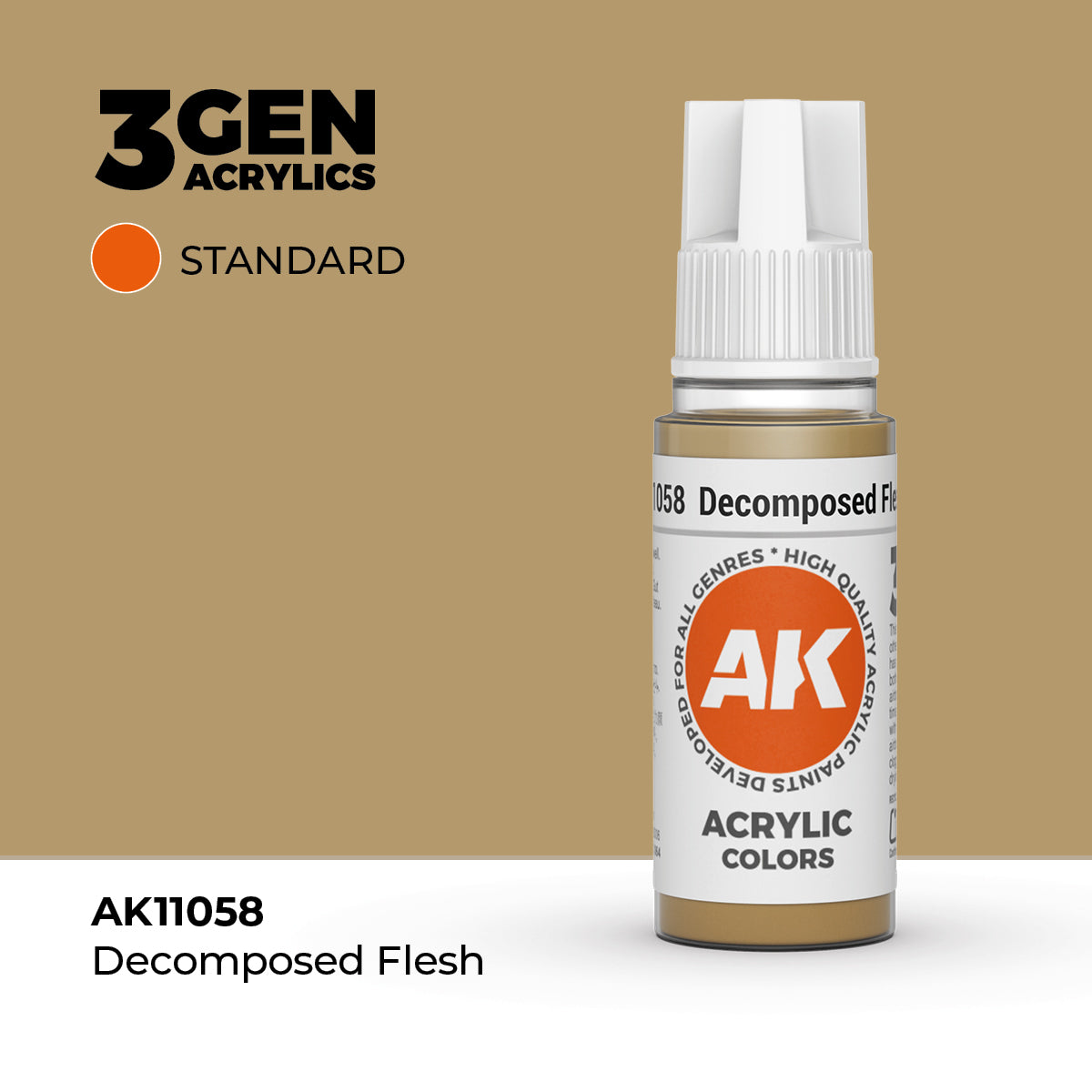 AK Interactive 3G Acrylic Decomposed Flesh (AK11058), 17 ml, Acrylfarbe