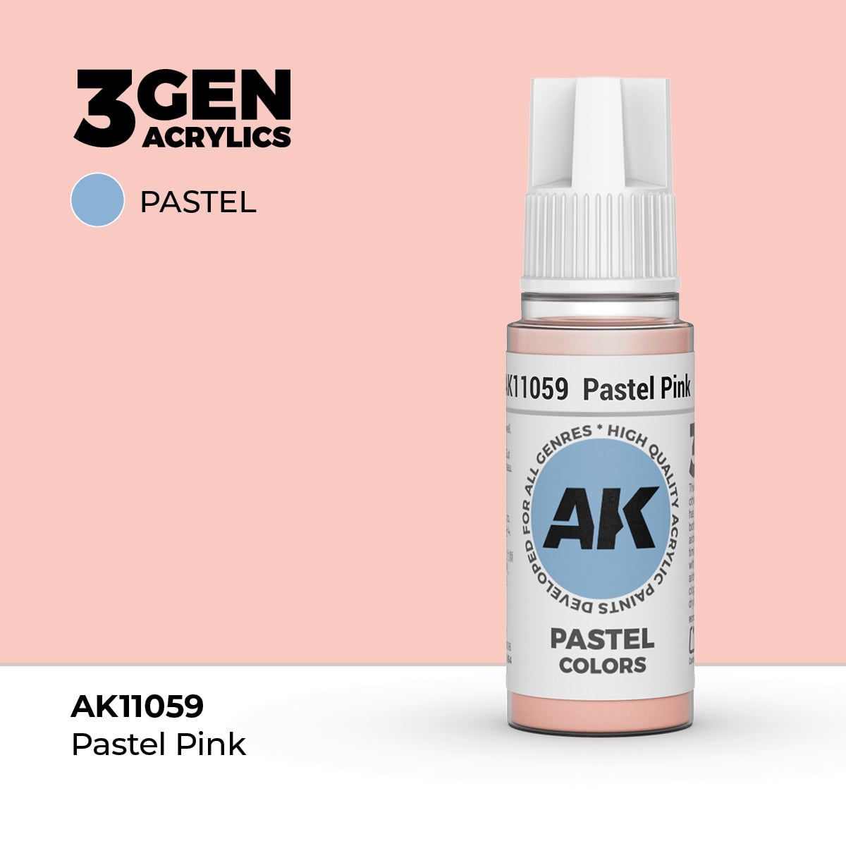 AK Interactive 3G Acrylic Pastel Pink (AK11059), 17 ml, Acrylfarbe