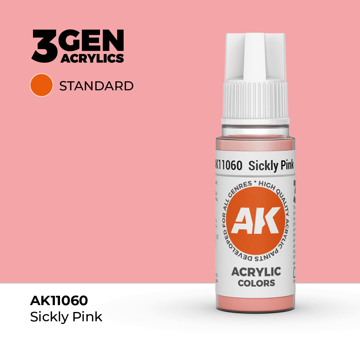 AK Interactive 3G Acrylic Sickly Pink (AK11060), 17 ml, Acrylfarbe