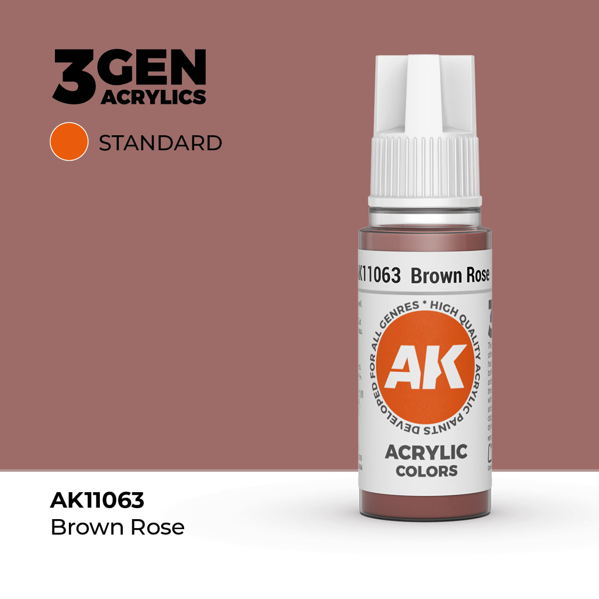 AK Interactive 3G Acrylic Brown Rose (AK11063), 17 ml, Acrylfarbe