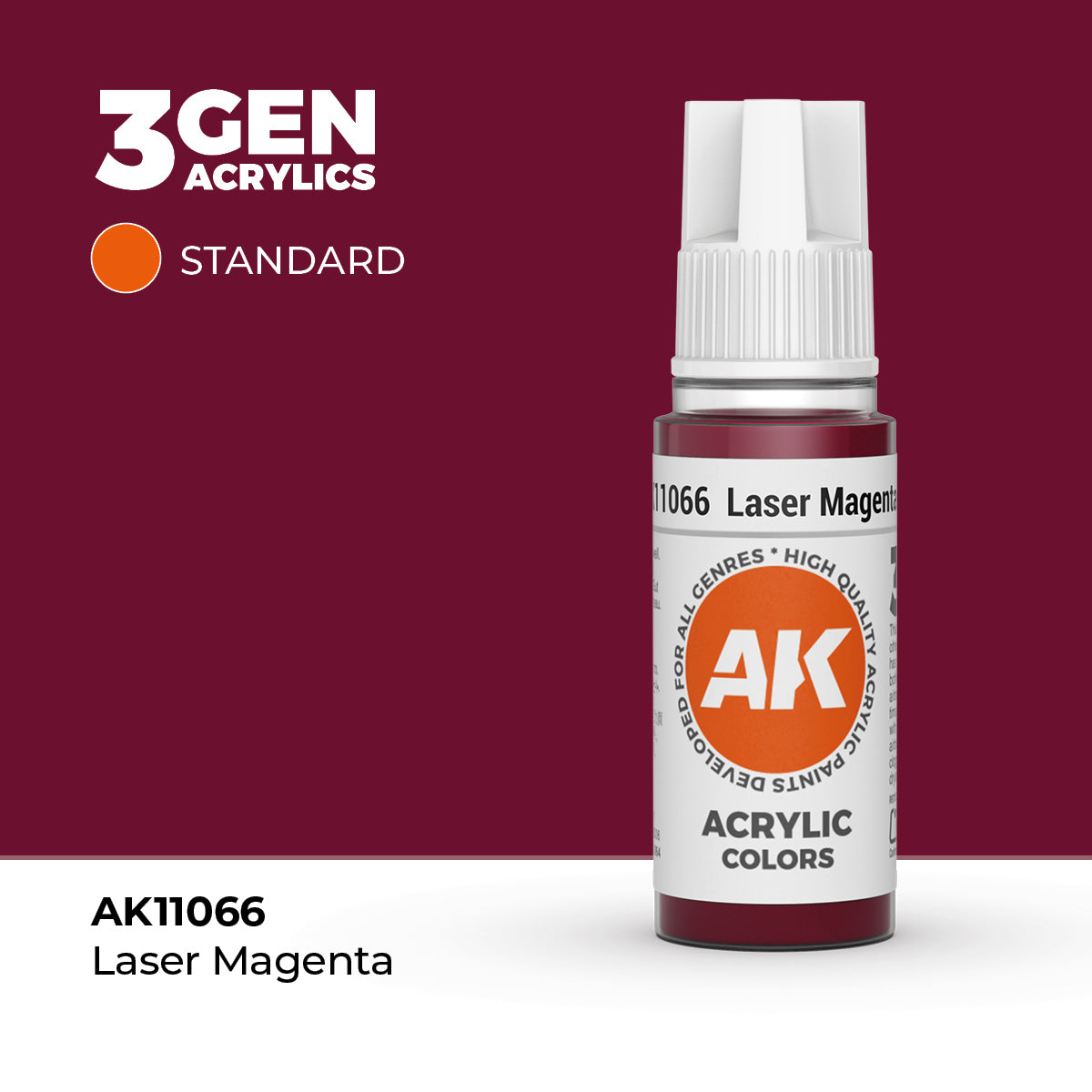 AK Interactive 3G Acrylic Laser Magenta (AK11066), 17 ml, Acrylfarbe