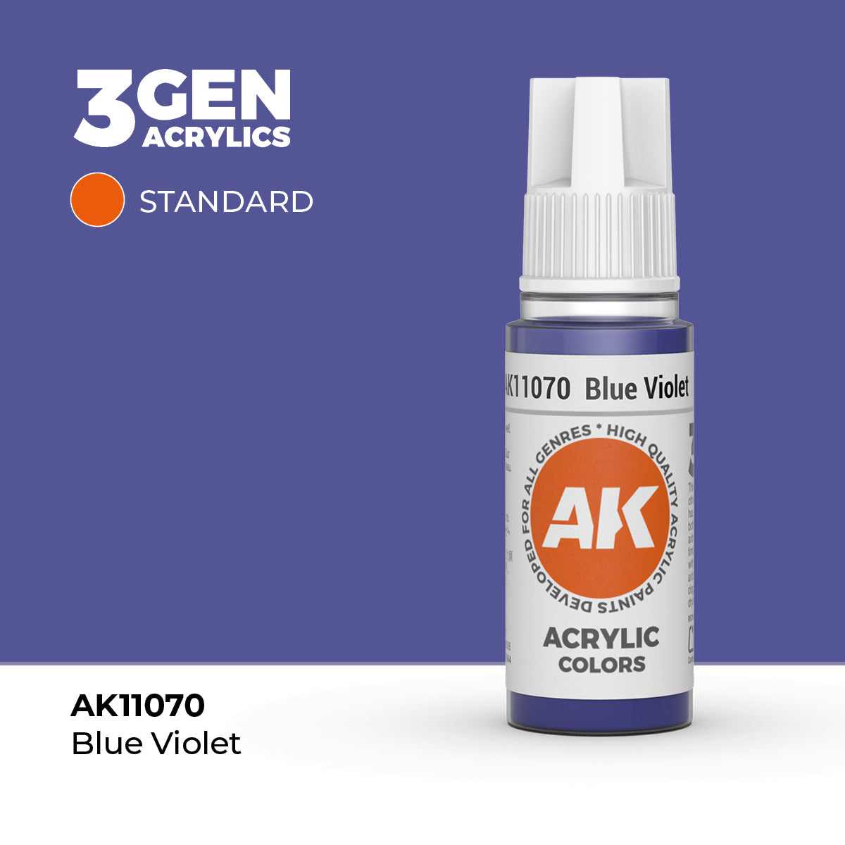 AK Interactive 3G Acrylic Blue Violet (AK11070), 17 ml, Acrylfarbe