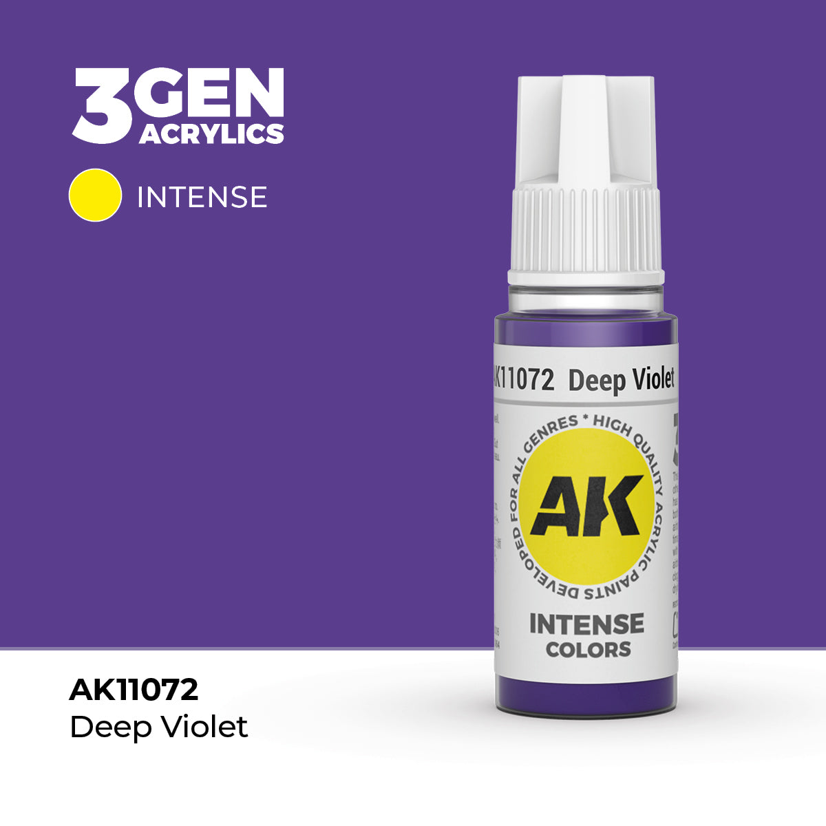 AK Interactive 3G Acrylic Deep Violet (AK11072), 17 ml, Acrylfarbe
