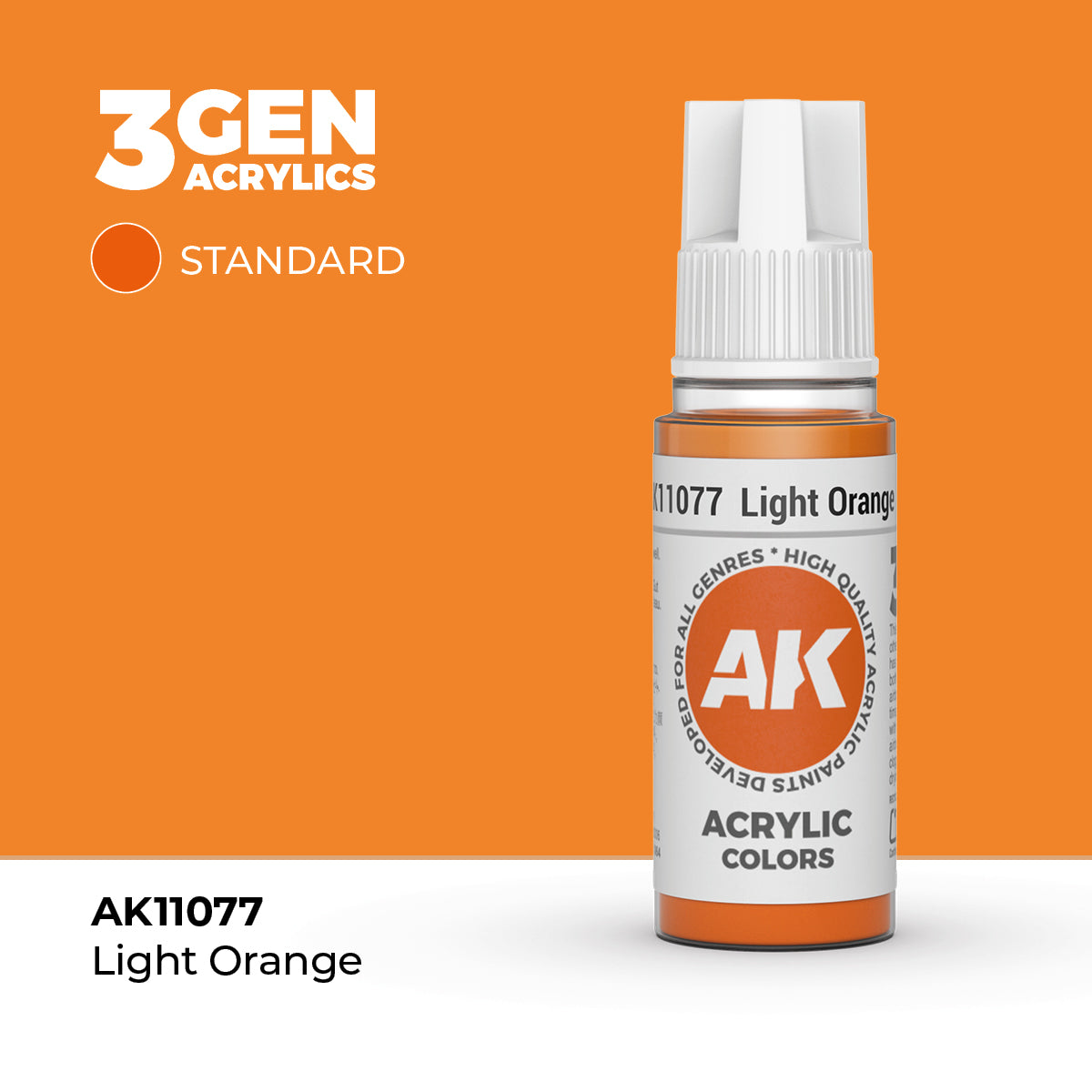 AK Interactive 3G Acrylic Light Orange (AK11077), 17 ml, Acrylfarbe