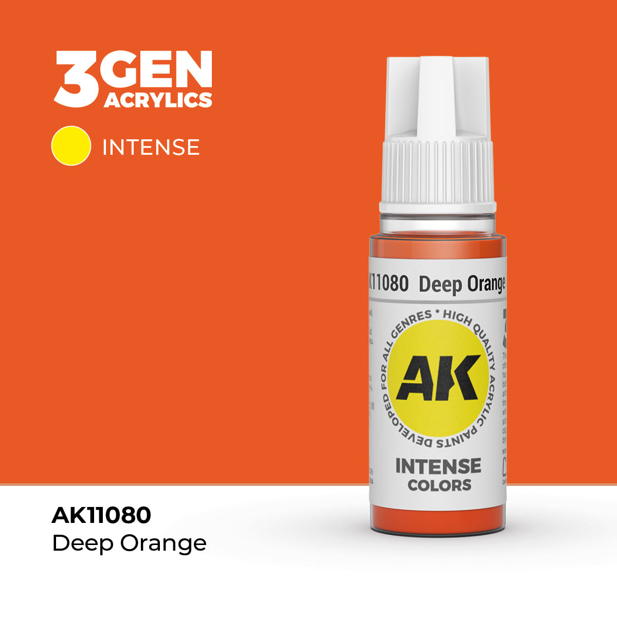 AK Interactive 3G Acrylic Deep Orange (AK11080), 17 ml, Acrylfarbe