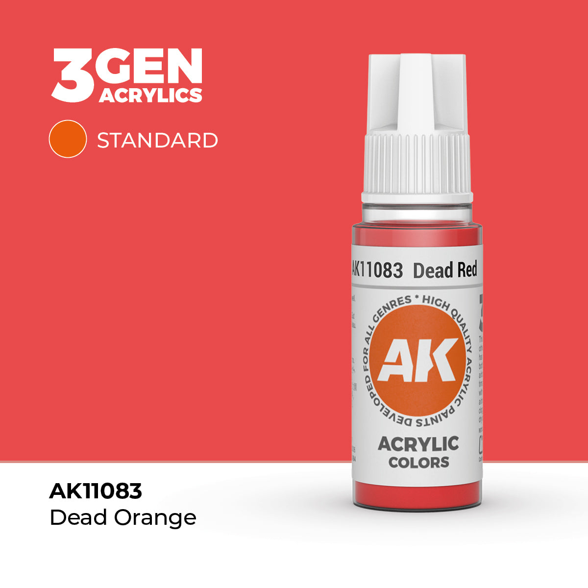 AK Interactive 3G Acrylic Dead Red (AK11083), 17 ml, Acrylfarbe