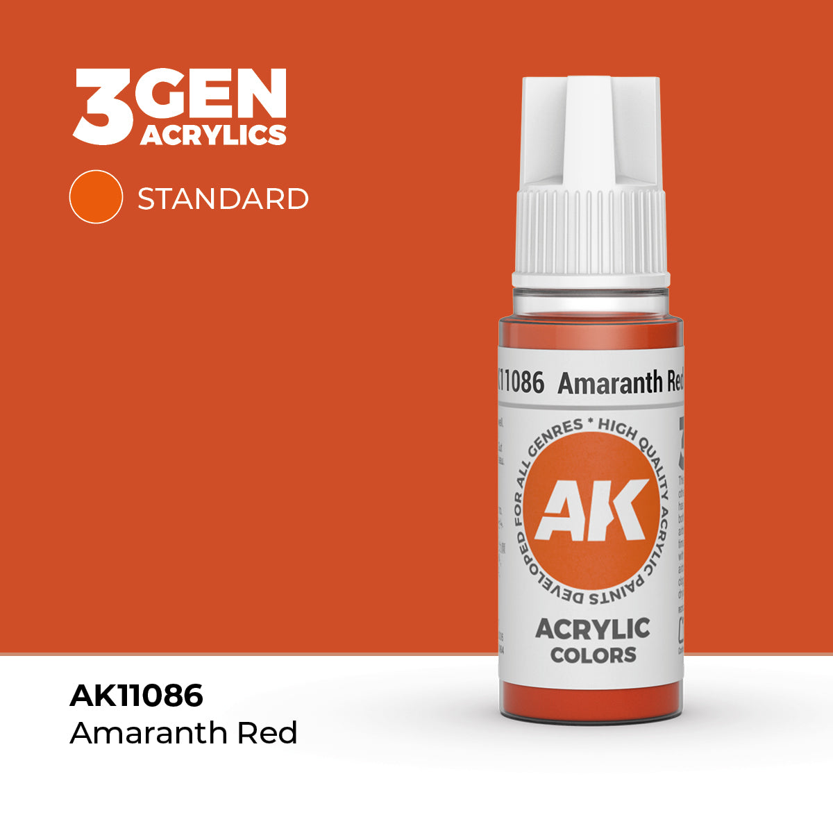 AK Interactive 3G Acrylic Amaranth Red (AK11086), 17 ml, Acrylfarbe
